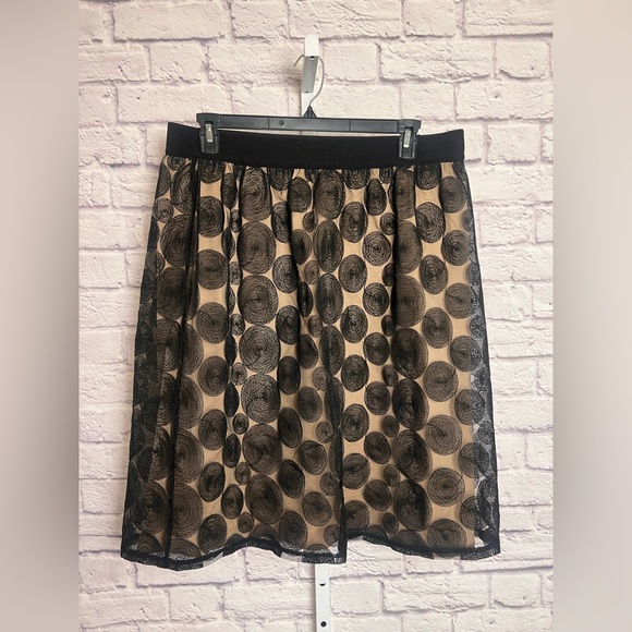 Lane Bryant A-Line Skirt with Sheer Overlay and Elastic Waist size 18/20 - Picture 1 of 6